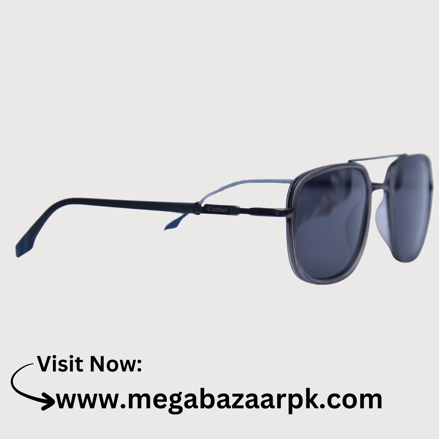 Classic Square Aviator Sunglasses