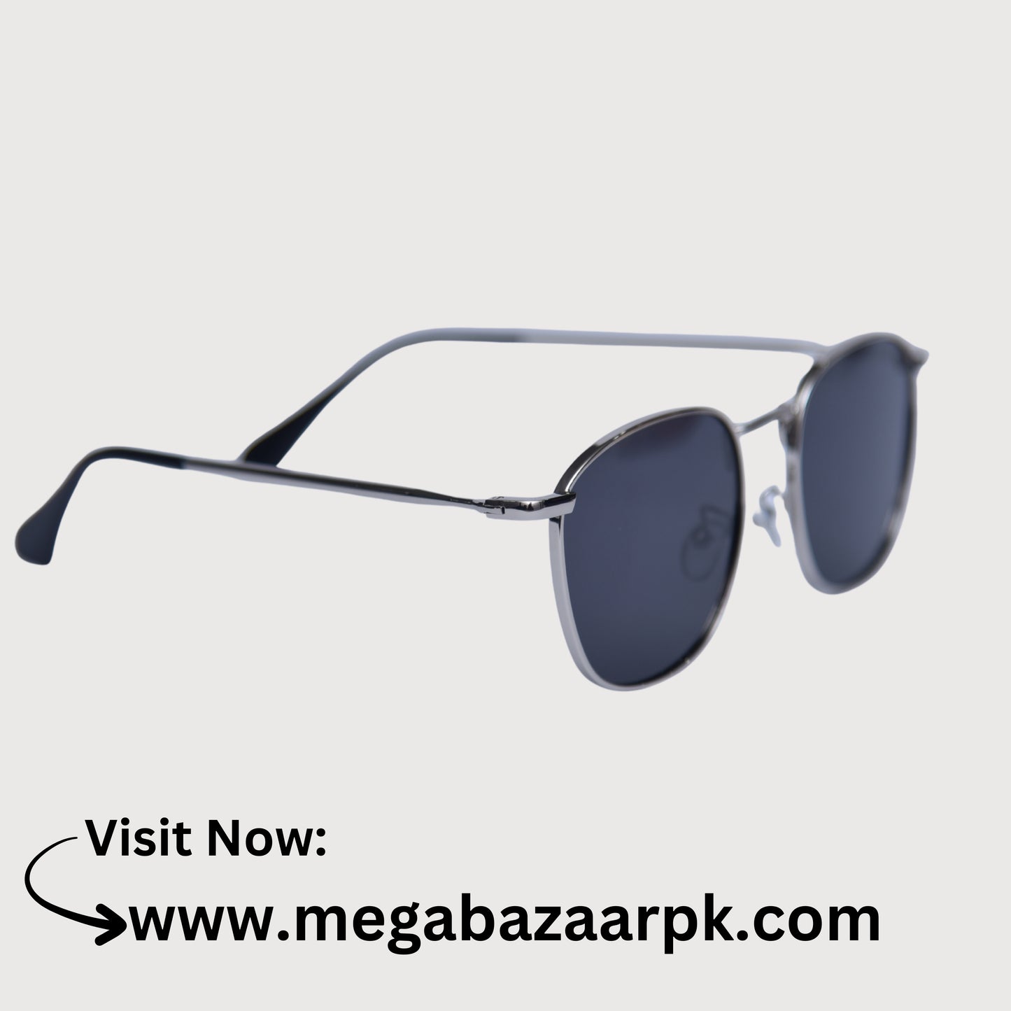 Modern Classic Square-Frame Double-Bridge Sunglasses