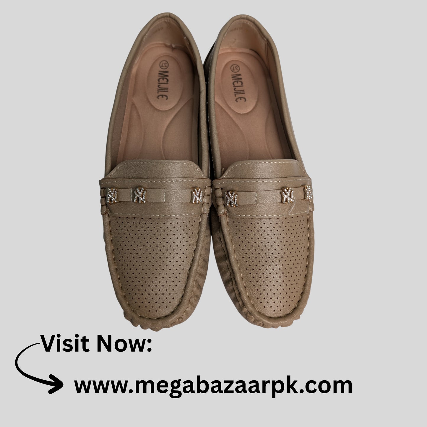 Elegant Beige Loafers for Women – Stylish & Comfortable