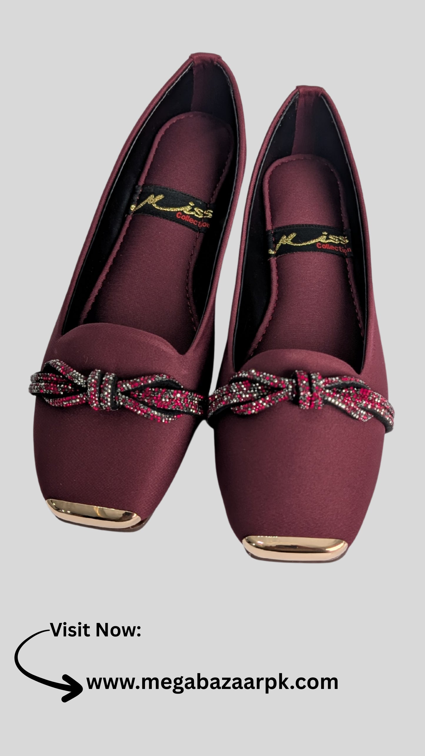 Luxury Brown Embellished Flats – Elegant & Stylish