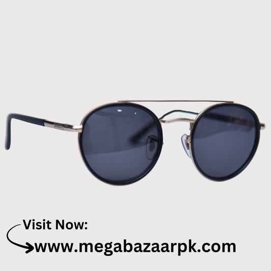Classic Round Double-Bridge Sunglasses