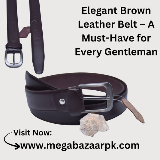 Elegant Brown Leather Belt – A Must-Have for Every Gentleman