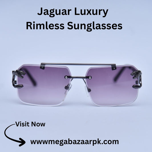Jaguar Luxury Rimless Sunglasses