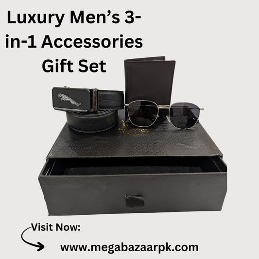 Luxury Men’s 3-in-1 Accessories Gift Set