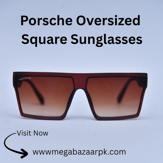 Porsche Oversized Square Sunglasses