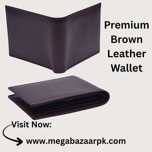 Premium Brown Leather Wallet
