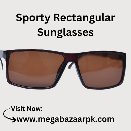 Sporty Rectangular Sunglasses
