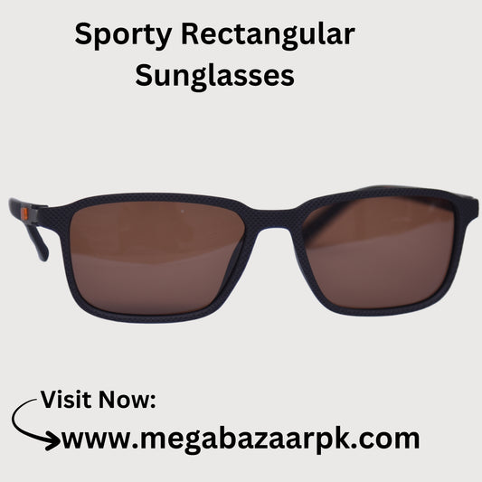 Sporty Rectangular Sunglasses